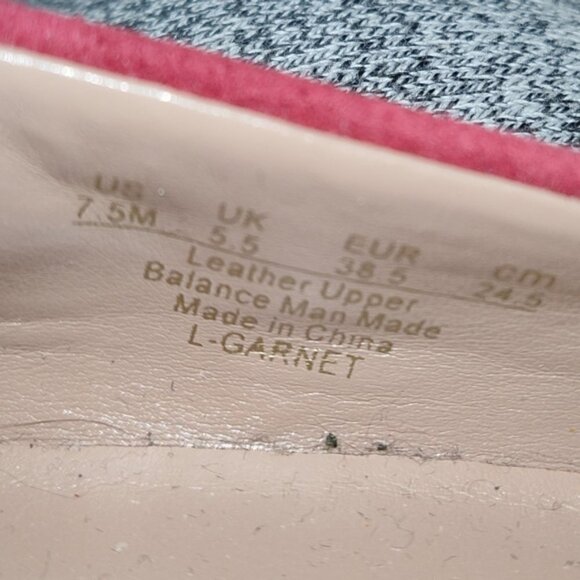 FRANCO SARTO Red Suede Rhinestone Embellished Loafer Shoe 7.5 NEW - Picture 9 of 11